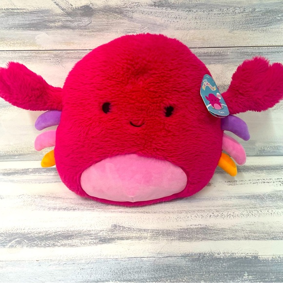 Squishmallows Cyra Fuzz-A-Mallows Cyra the Crab is Fuzzy & Soft ❤️ NWT - Picture 1 of 4